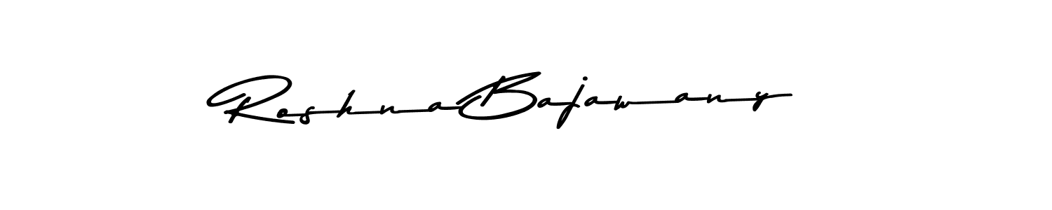 You should practise on your own different ways (Asem Kandis PERSONAL USE) to write your name (Roshna Bajawany) in signature. don't let someone else do it for you. Roshna Bajawany signature style 9 images and pictures png