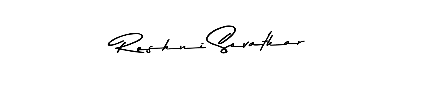 Roshni Sevatkar stylish signature style. Best Handwritten Sign (Asem Kandis PERSONAL USE) for my name. Handwritten Signature Collection Ideas for my name Roshni Sevatkar. Roshni Sevatkar signature style 9 images and pictures png