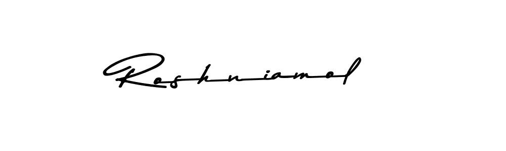 Make a beautiful signature design for name Roshniamol. Use this online signature maker to create a handwritten signature for free. Roshniamol signature style 9 images and pictures png