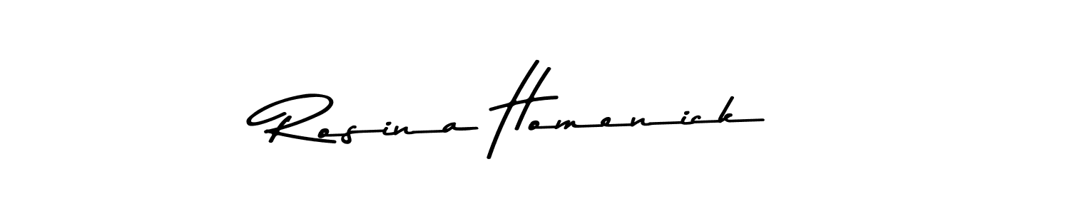 Make a short Rosina Homenick signature style. Manage your documents anywhere anytime using Asem Kandis PERSONAL USE. Create and add eSignatures, submit forms, share and send files easily. Rosina Homenick signature style 9 images and pictures png