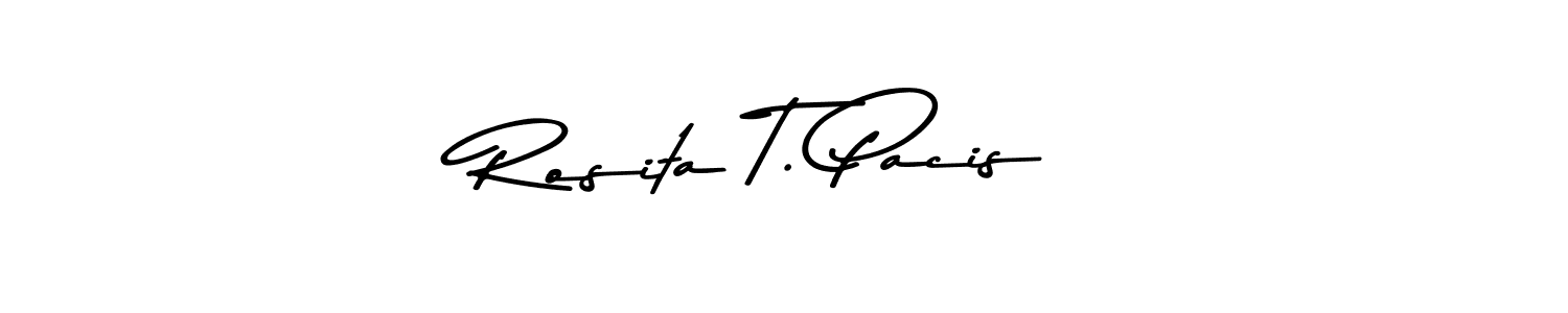 How to make Rosita T. Pacis signature? Asem Kandis PERSONAL USE is a professional autograph style. Create handwritten signature for Rosita T. Pacis name. Rosita T. Pacis signature style 9 images and pictures png