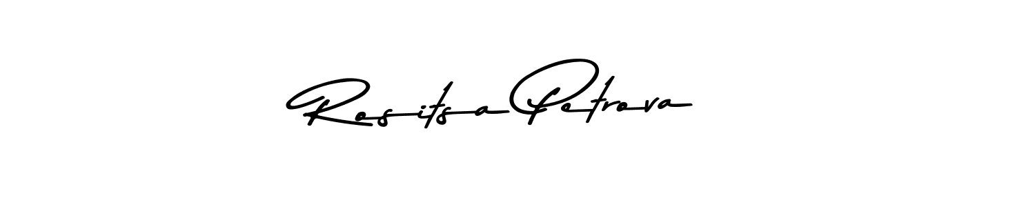 You should practise on your own different ways (Asem Kandis PERSONAL USE) to write your name (Rositsa Petrova) in signature. don't let someone else do it for you. Rositsa Petrova signature style 9 images and pictures png