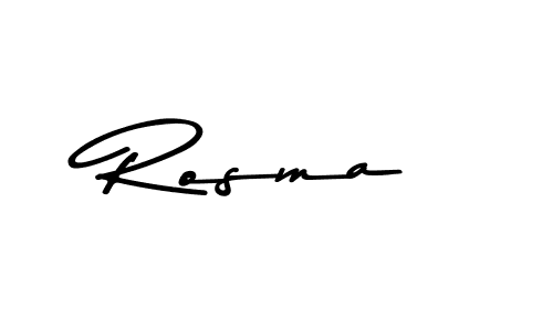 Design your own signature with our free online signature maker. With this signature software, you can create a handwritten (Asem Kandis PERSONAL USE) signature for name Rosma. Rosma signature style 9 images and pictures png