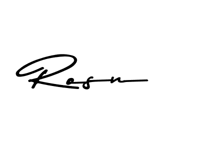 This is the best signature style for the Rosn name. Also you like these signature font (Asem Kandis PERSONAL USE). Mix name signature. Rosn signature style 9 images and pictures png