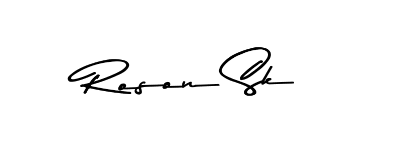 How to make Roson Sk signature? Asem Kandis PERSONAL USE is a professional autograph style. Create handwritten signature for Roson Sk name. Roson Sk signature style 9 images and pictures png