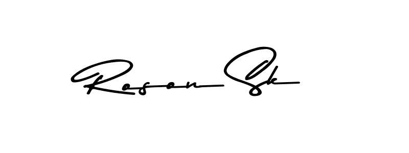 How to make Roson Sk signature? Asem Kandis PERSONAL USE is a professional autograph style. Create handwritten signature for Roson Sk name. Roson Sk signature style 9 images and pictures png