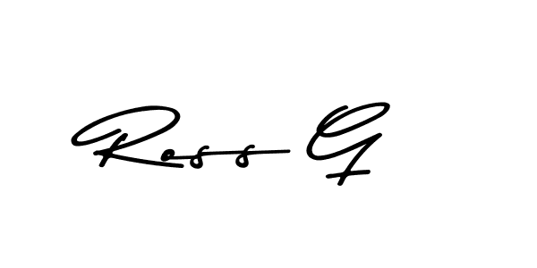 Design your own signature with our free online signature maker. With this signature software, you can create a handwritten (Asem Kandis PERSONAL USE) signature for name Ross G. Ross G signature style 9 images and pictures png