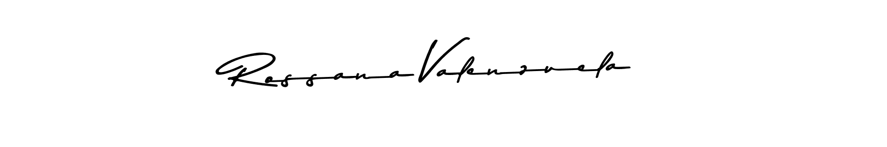 Rossana Valenzuela stylish signature style. Best Handwritten Sign (Asem Kandis PERSONAL USE) for my name. Handwritten Signature Collection Ideas for my name Rossana Valenzuela. Rossana Valenzuela signature style 9 images and pictures png