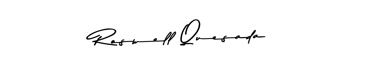 Make a beautiful signature design for name Roswell Quesada. With this signature (Asem Kandis PERSONAL USE) style, you can create a handwritten signature for free. Roswell Quesada signature style 9 images and pictures png