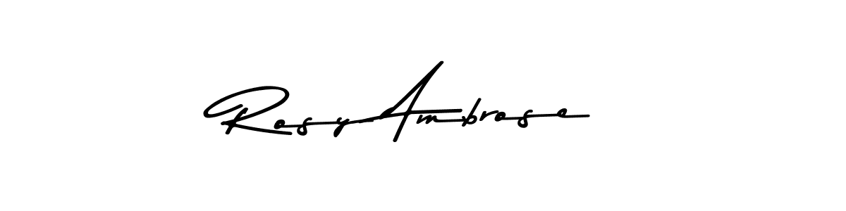 You can use this online signature creator to create a handwritten signature for the name Rosy Ambrose. This is the best online autograph maker. Rosy Ambrose signature style 9 images and pictures png