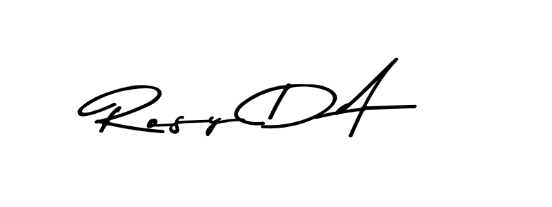 Design your own signature with our free online signature maker. With this signature software, you can create a handwritten (Asem Kandis PERSONAL USE) signature for name Rosy D A. Rosy D A signature style 9 images and pictures png