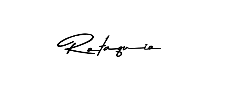 You can use this online signature creator to create a handwritten signature for the name Rotaquio. This is the best online autograph maker. Rotaquio signature style 9 images and pictures png