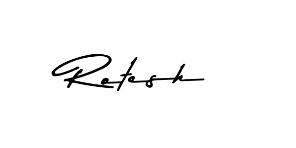 How to make Rotesh signature? Asem Kandis PERSONAL USE is a professional autograph style. Create handwritten signature for Rotesh name. Rotesh signature style 9 images and pictures png