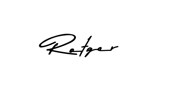 Design your own signature with our free online signature maker. With this signature software, you can create a handwritten (Asem Kandis PERSONAL USE) signature for name Rotger. Rotger signature style 9 images and pictures png