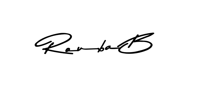 Make a beautiful signature design for name Rouba B. Use this online signature maker to create a handwritten signature for free. Rouba B signature style 9 images and pictures png