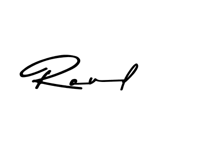 Roul stylish signature style. Best Handwritten Sign (Asem Kandis PERSONAL USE) for my name. Handwritten Signature Collection Ideas for my name Roul. Roul signature style 9 images and pictures png