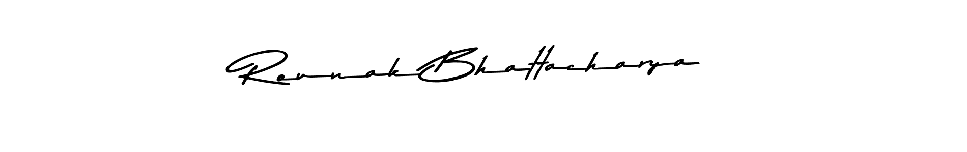 The best way (Asem Kandis PERSONAL USE) to make a short signature is to pick only two or three words in your name. The name Rounak Bhattacharya include a total of six letters. For converting this name. Rounak Bhattacharya signature style 9 images and pictures png