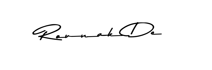 Rounak De stylish signature style. Best Handwritten Sign (Asem Kandis PERSONAL USE) for my name. Handwritten Signature Collection Ideas for my name Rounak De. Rounak De signature style 9 images and pictures png