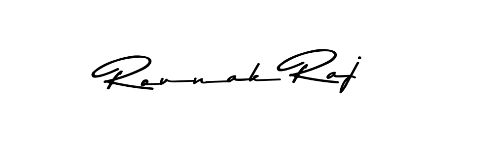 Make a beautiful signature design for name Rounak Raj. With this signature (Asem Kandis PERSONAL USE) style, you can create a handwritten signature for free. Rounak Raj signature style 9 images and pictures png