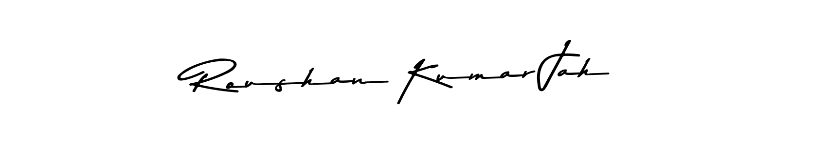 Create a beautiful signature design for name Roushan Kumar Jah. With this signature (Asem Kandis PERSONAL USE) fonts, you can make a handwritten signature for free. Roushan Kumar Jah signature style 9 images and pictures png