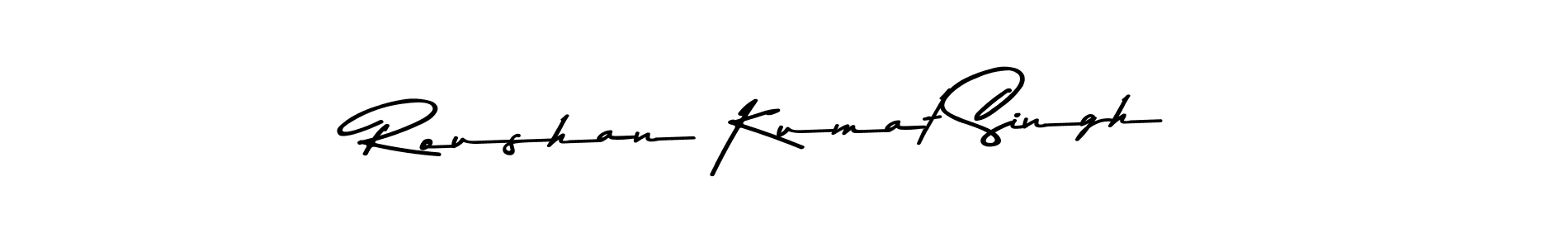 The best way (Asem Kandis PERSONAL USE) to make a short signature is to pick only two or three words in your name. The name Roushan Kumat Singh include a total of six letters. For converting this name. Roushan Kumat Singh signature style 9 images and pictures png