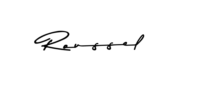 Roussel stylish signature style. Best Handwritten Sign (Asem Kandis PERSONAL USE) for my name. Handwritten Signature Collection Ideas for my name Roussel. Roussel signature style 9 images and pictures png