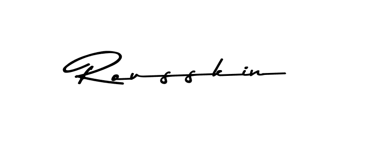Also we have Rousskin name is the best signature style. Create professional handwritten signature collection using Asem Kandis PERSONAL USE autograph style. Rousskin signature style 9 images and pictures png