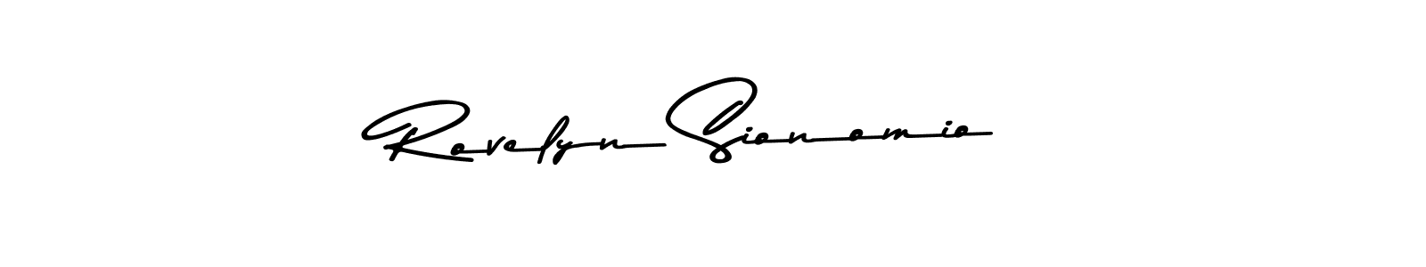 Also You can easily find your signature by using the search form. We will create Rovelyn Sionomio name handwritten signature images for you free of cost using Asem Kandis PERSONAL USE sign style. Rovelyn Sionomio signature style 9 images and pictures png