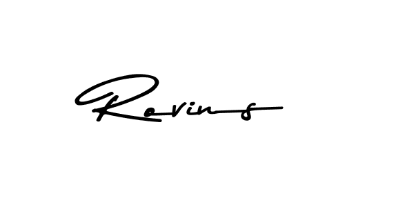 Make a beautiful signature design for name Rovins. Use this online signature maker to create a handwritten signature for free. Rovins signature style 9 images and pictures png