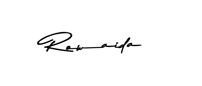 Make a beautiful signature design for name Rowaida. Use this online signature maker to create a handwritten signature for free. Rowaida signature style 9 images and pictures png