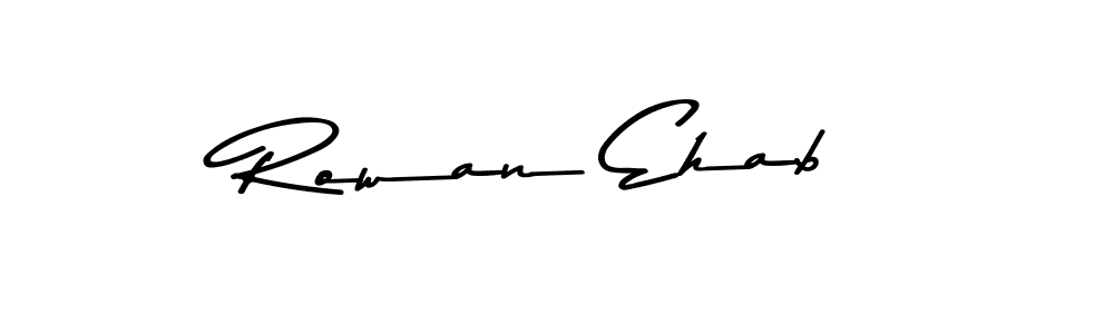 The best way (Asem Kandis PERSONAL USE) to make a short signature is to pick only two or three words in your name. The name Rowan Ehab include a total of six letters. For converting this name. Rowan Ehab signature style 9 images and pictures png
