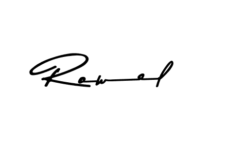 Also You can easily find your signature by using the search form. We will create Rowel name handwritten signature images for you free of cost using Asem Kandis PERSONAL USE sign style. Rowel signature style 9 images and pictures png