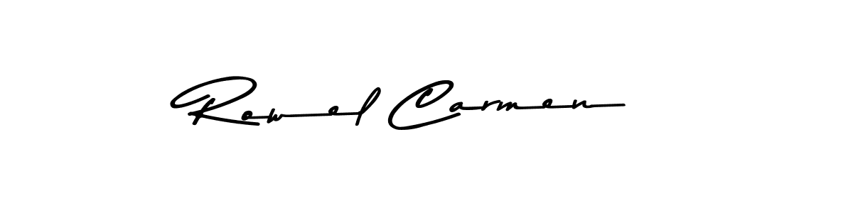 Make a beautiful signature design for name Rowel Carmen. Use this online signature maker to create a handwritten signature for free. Rowel Carmen signature style 9 images and pictures png