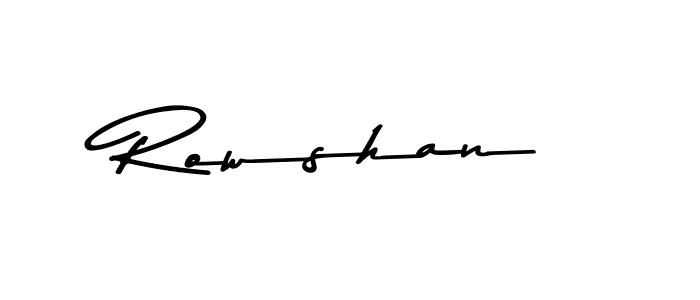 Make a beautiful signature design for name Rowshan. With this signature (Asem Kandis PERSONAL USE) style, you can create a handwritten signature for free. Rowshan signature style 9 images and pictures png