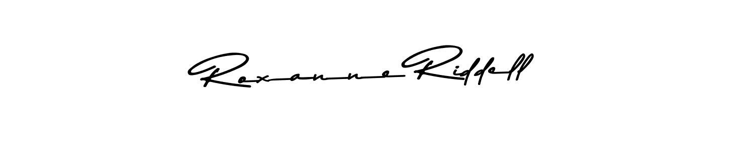 Roxanne Riddell stylish signature style. Best Handwritten Sign (Asem Kandis PERSONAL USE) for my name. Handwritten Signature Collection Ideas for my name Roxanne Riddell. Roxanne Riddell signature style 9 images and pictures png
