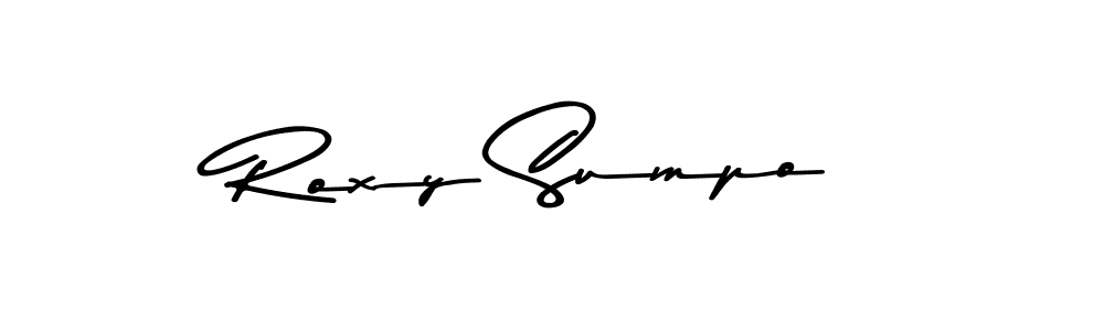 Also You can easily find your signature by using the search form. We will create Roxy Sumpo name handwritten signature images for you free of cost using Asem Kandis PERSONAL USE sign style. Roxy Sumpo signature style 9 images and pictures png