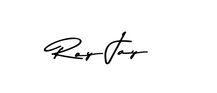 How to make Roy Jay name signature. Use Asem Kandis PERSONAL USE style for creating short signs online. This is the latest handwritten sign. Roy Jay signature style 9 images and pictures png