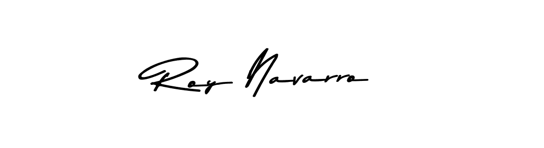 How to make Roy Navarro name signature. Use Asem Kandis PERSONAL USE style for creating short signs online. This is the latest handwritten sign. Roy Navarro signature style 9 images and pictures png