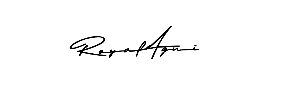 Use a signature maker to create a handwritten signature online. With this signature software, you can design (Asem Kandis PERSONAL USE) your own signature for name Royal Agni. Royal Agni signature style 9 images and pictures png