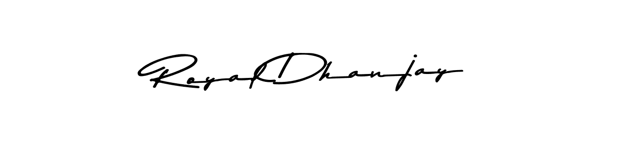 Make a beautiful signature design for name Royal Dhanjay. With this signature (Asem Kandis PERSONAL USE) style, you can create a handwritten signature for free. Royal Dhanjay signature style 9 images and pictures png
