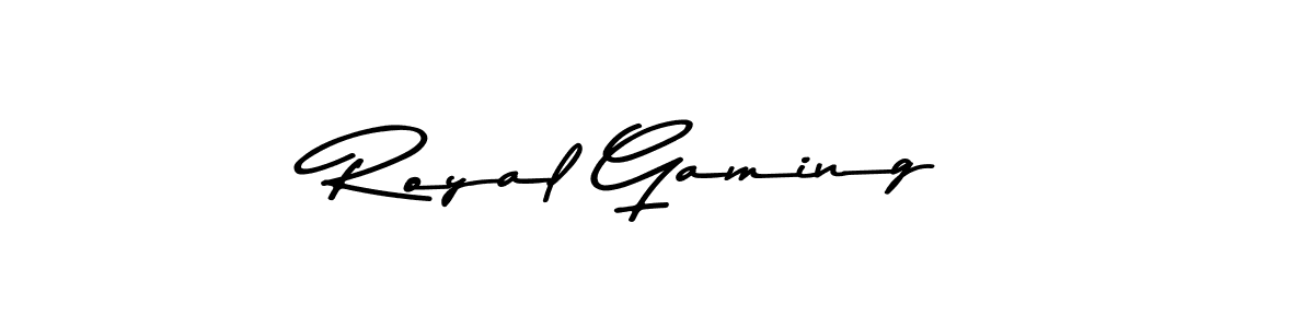 Royal Gaming stylish signature style. Best Handwritten Sign (Asem Kandis PERSONAL USE) for my name. Handwritten Signature Collection Ideas for my name Royal Gaming. Royal Gaming signature style 9 images and pictures png