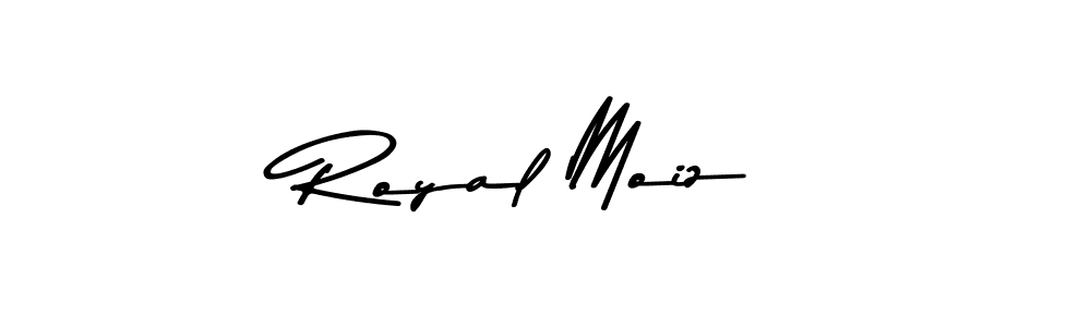 Design your own signature with our free online signature maker. With this signature software, you can create a handwritten (Asem Kandis PERSONAL USE) signature for name Royal Moiz. Royal Moiz signature style 9 images and pictures png