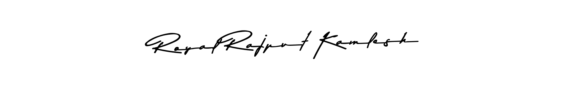 Create a beautiful signature design for name Royal Rajput Kamlesh. With this signature (Asem Kandis PERSONAL USE) fonts, you can make a handwritten signature for free. Royal Rajput Kamlesh signature style 9 images and pictures png