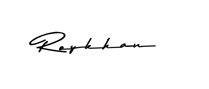 Similarly Asem Kandis PERSONAL USE is the best handwritten signature design. Signature creator online .You can use it as an online autograph creator for name Roykhan. Roykhan signature style 9 images and pictures png