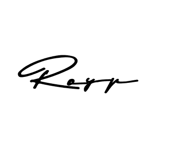 Similarly Asem Kandis PERSONAL USE is the best handwritten signature design. Signature creator online .You can use it as an online autograph creator for name Royp. Royp signature style 9 images and pictures png