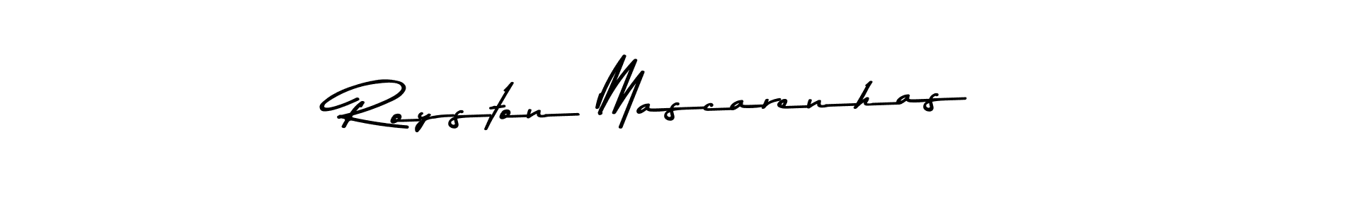 Royston Mascarenhas stylish signature style. Best Handwritten Sign (Asem Kandis PERSONAL USE) for my name. Handwritten Signature Collection Ideas for my name Royston Mascarenhas. Royston Mascarenhas signature style 9 images and pictures png