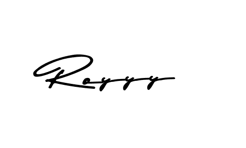 Also You can easily find your signature by using the search form. We will create Royyy name handwritten signature images for you free of cost using Asem Kandis PERSONAL USE sign style. Royyy signature style 9 images and pictures png