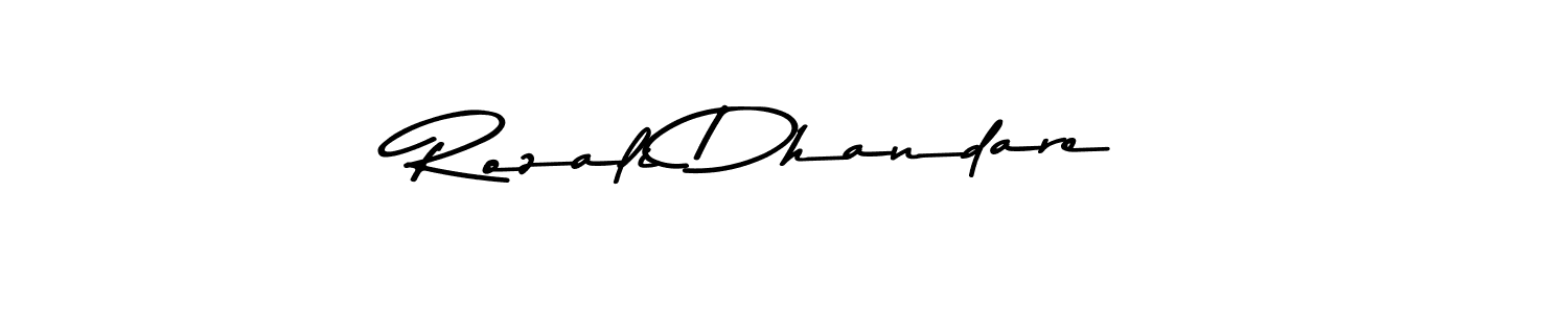 Asem Kandis PERSONAL USE is a professional signature style that is perfect for those who want to add a touch of class to their signature. It is also a great choice for those who want to make their signature more unique. Get Rozali Dhandare name to fancy signature for free. Rozali Dhandare signature style 9 images and pictures png