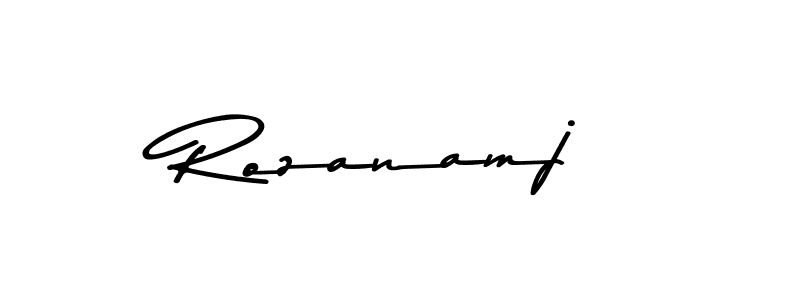 Similarly Asem Kandis PERSONAL USE is the best handwritten signature design. Signature creator online .You can use it as an online autograph creator for name Rozanamj. Rozanamj signature style 9 images and pictures png