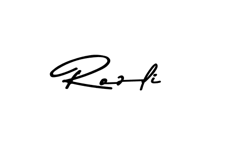 Best and Professional Signature Style for Rozli. Asem Kandis PERSONAL USE Best Signature Style Collection. Rozli signature style 9 images and pictures png